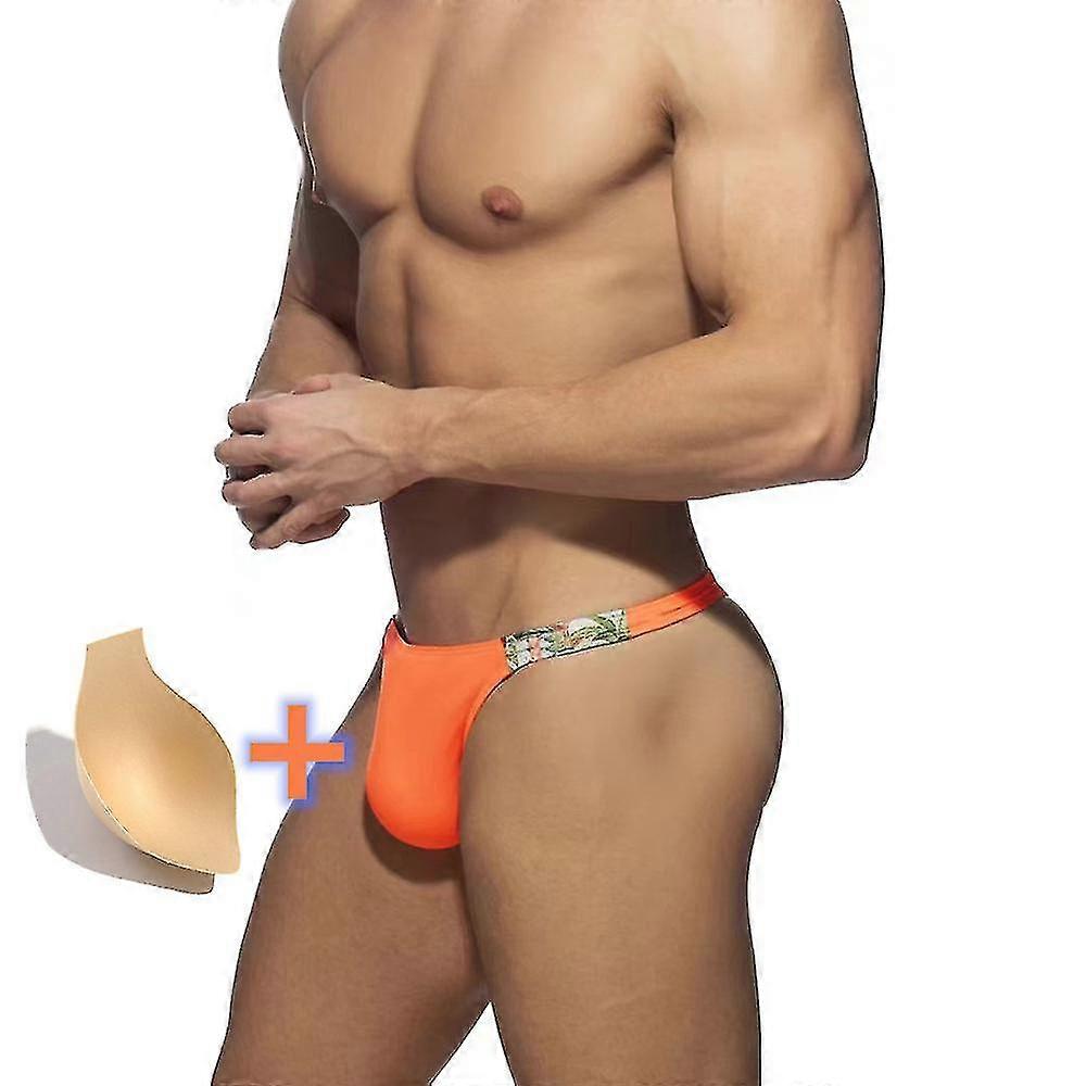 2023 Thong Badkläder Herr Strandkläder Baddräkter Push Pad Baddräkt Badkläder Herr Torr Patchwork Bikini Gay