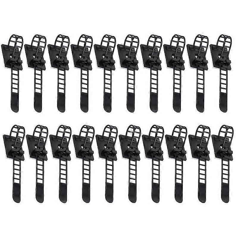 50pcs Adjustable Cable Clips Self-Adhesive Wire Clips Cable Management Holder