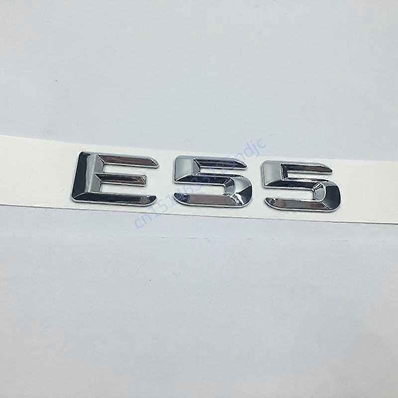 Trunk Lid Rear Emblem Badge Chrome Letters E 55 for AMG W211 E-CLASS E55