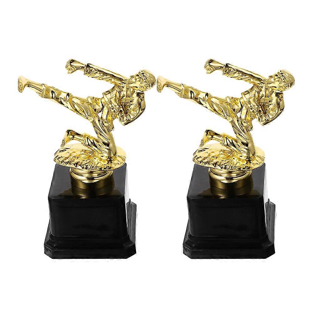 2pcs Competition Trophy Martial Move Trophy Model Party Trophy Cup Ceremony Competition Trophy