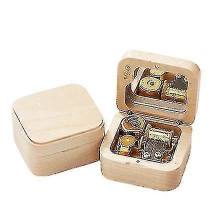 エリーゼオルゴール用、手作りミニチュアウォールナットウッドオルゴール