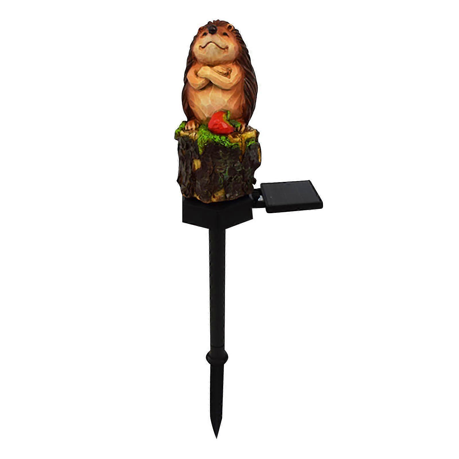 Led Lights For Bed Courtyard Solar Lamp, Resin Hedgehog , Outdoor Garden Decorative Lamp