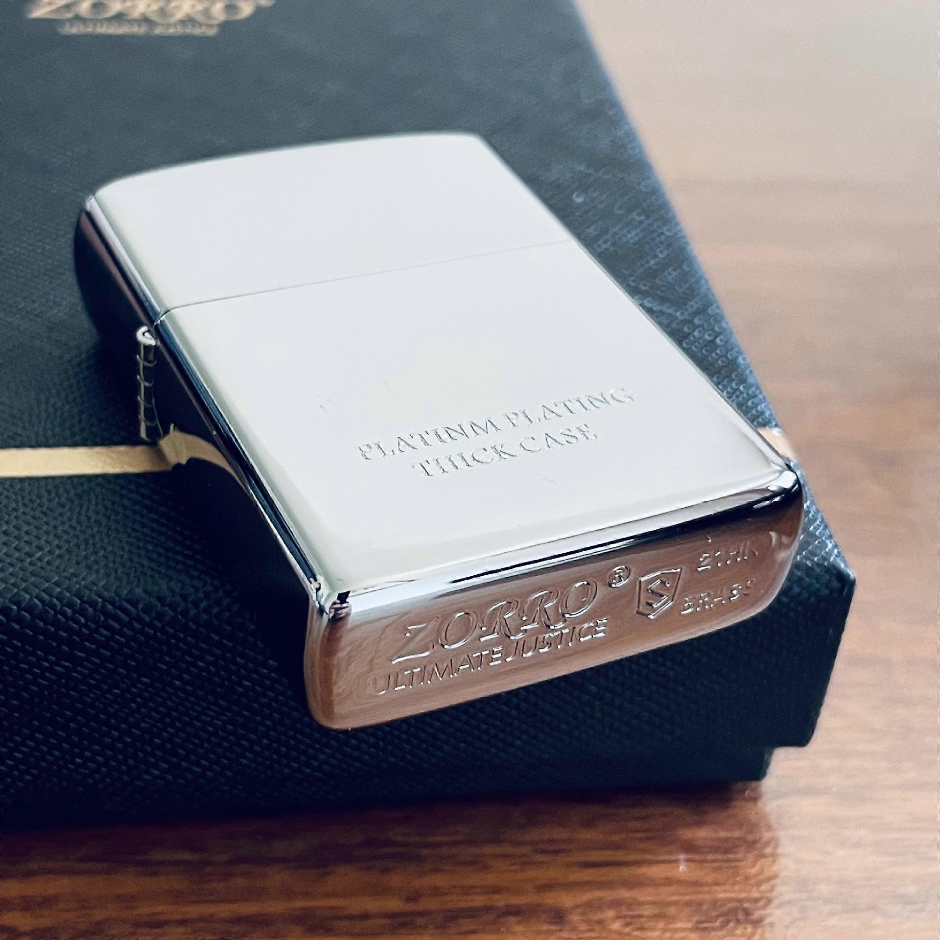 Brass Kerosene Windproof Lighter Personalized Creative Armor Thickened Case Suitable For Diy Embossed