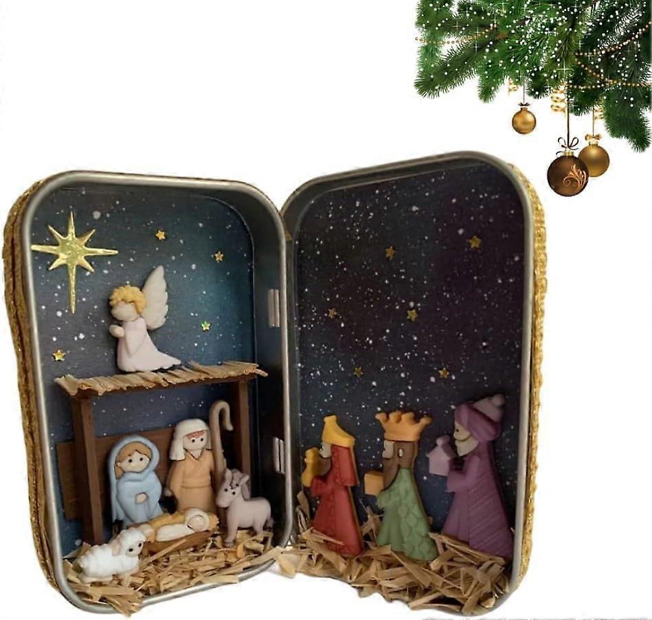 2023 Presepe Presepe Tavola Set Presepe Presepe Figurine Presepe Presepe ible Set Presepi per Interni