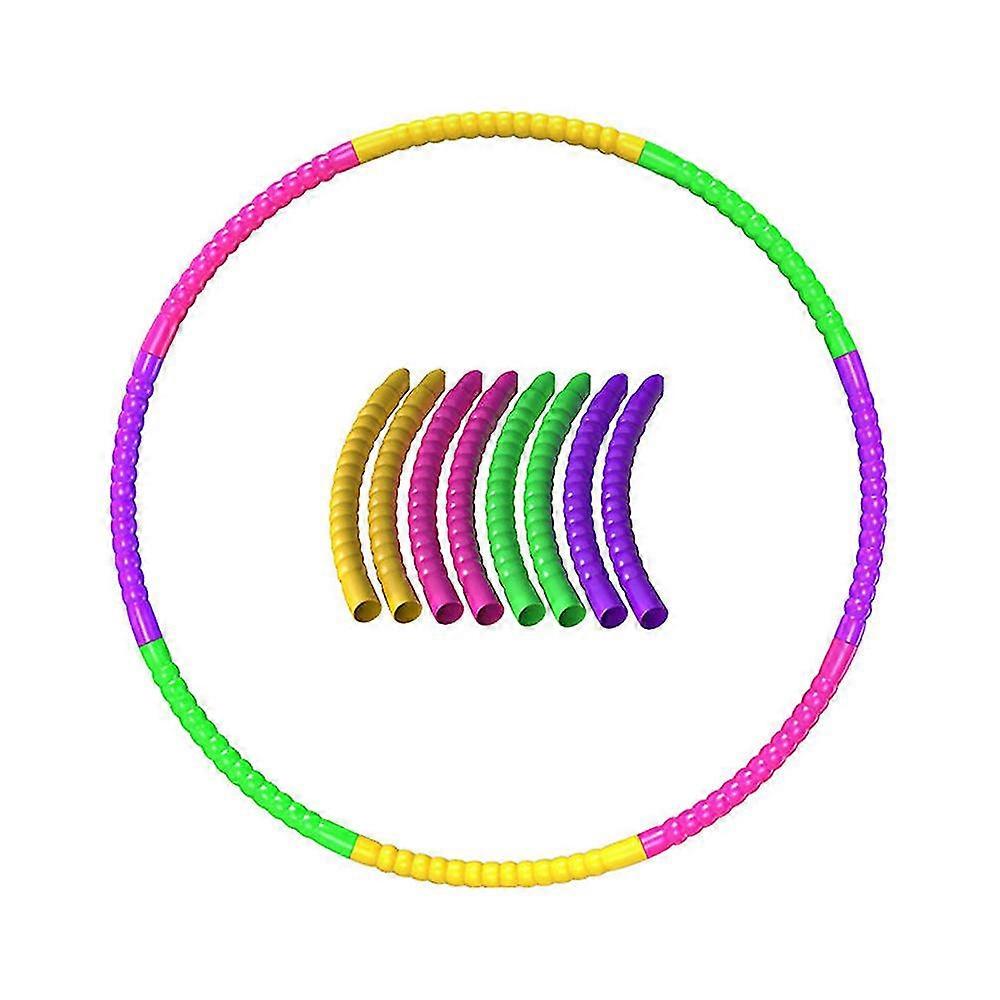 Detachable Plastic Hula Hoops Adjustable Ring Exercise Equipment Toy For Dancing Training Sports Party Game