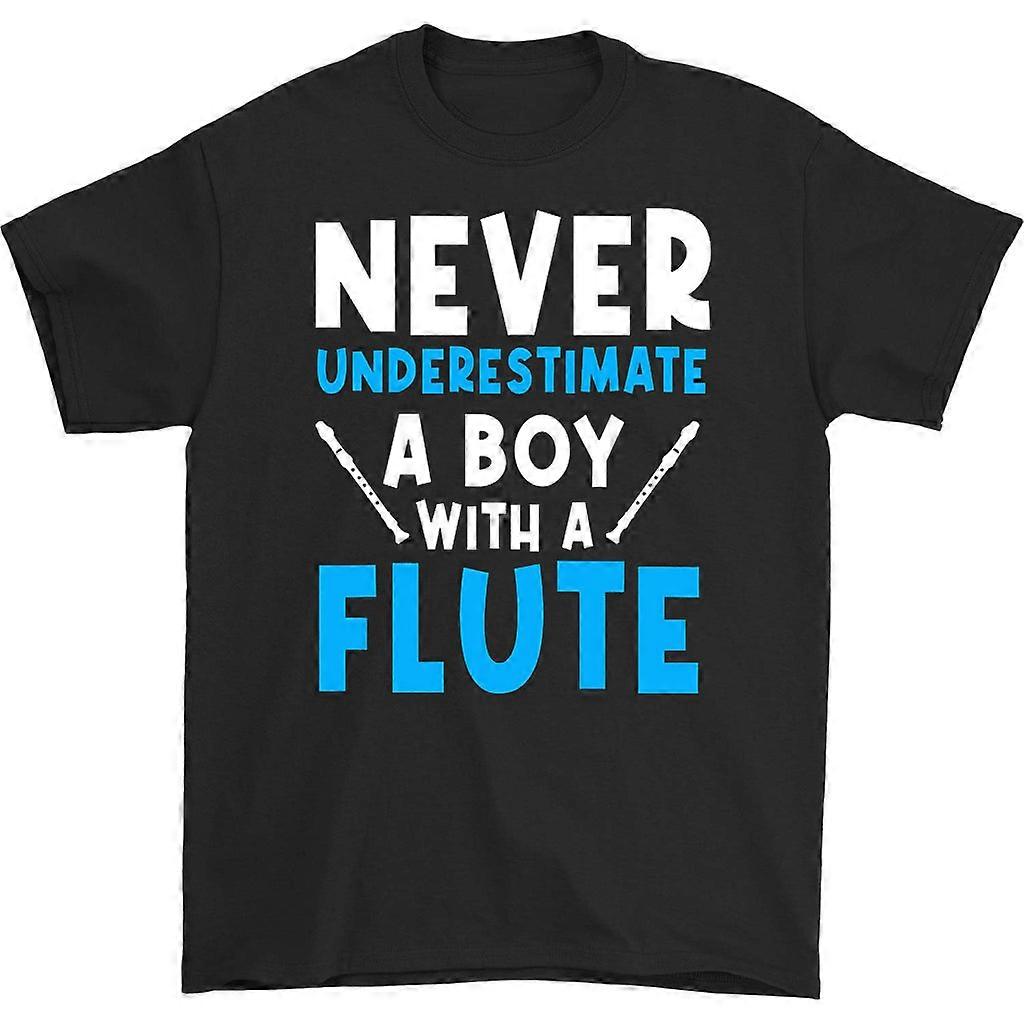 Never Underestimate A Boy With A Flute T-shirt