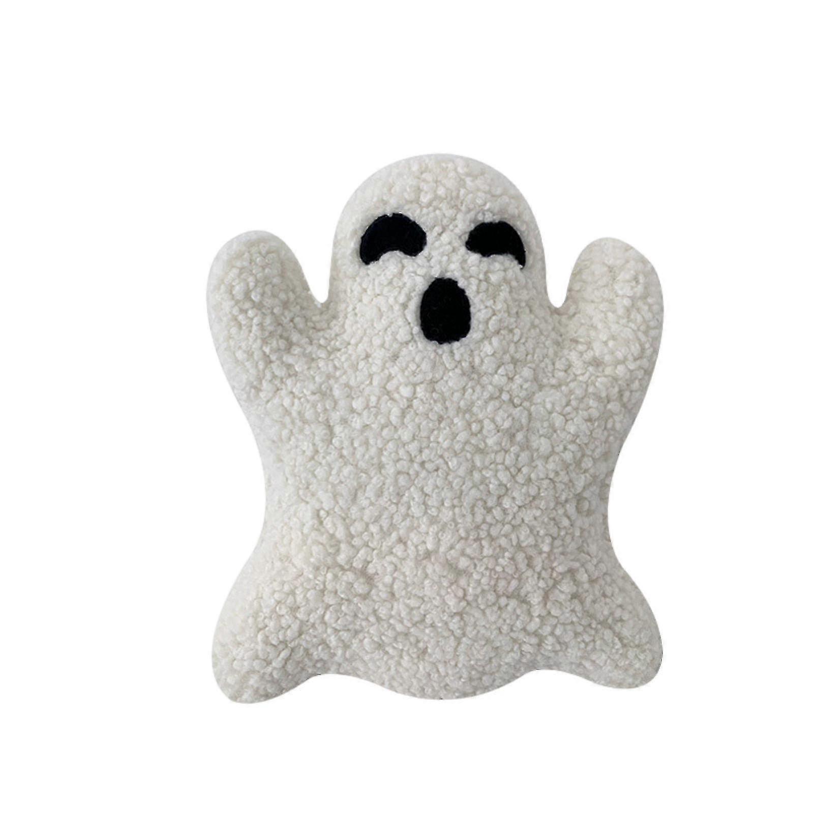 Sinknap Stuffed Toy Adorable Appearance Fully Filled Halloween Cartoon Ghost Plush Toy Decorative Throw Pillow