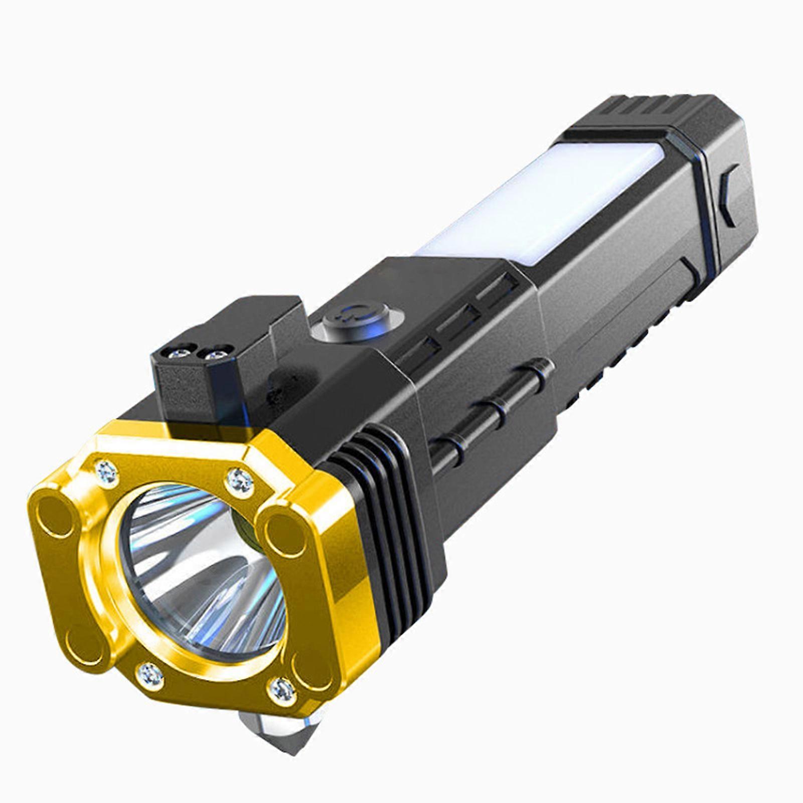 Essential Car Escape Tool Safety Hammer with 4 Modes Flashlight for Car Repair Outdoor Fishing