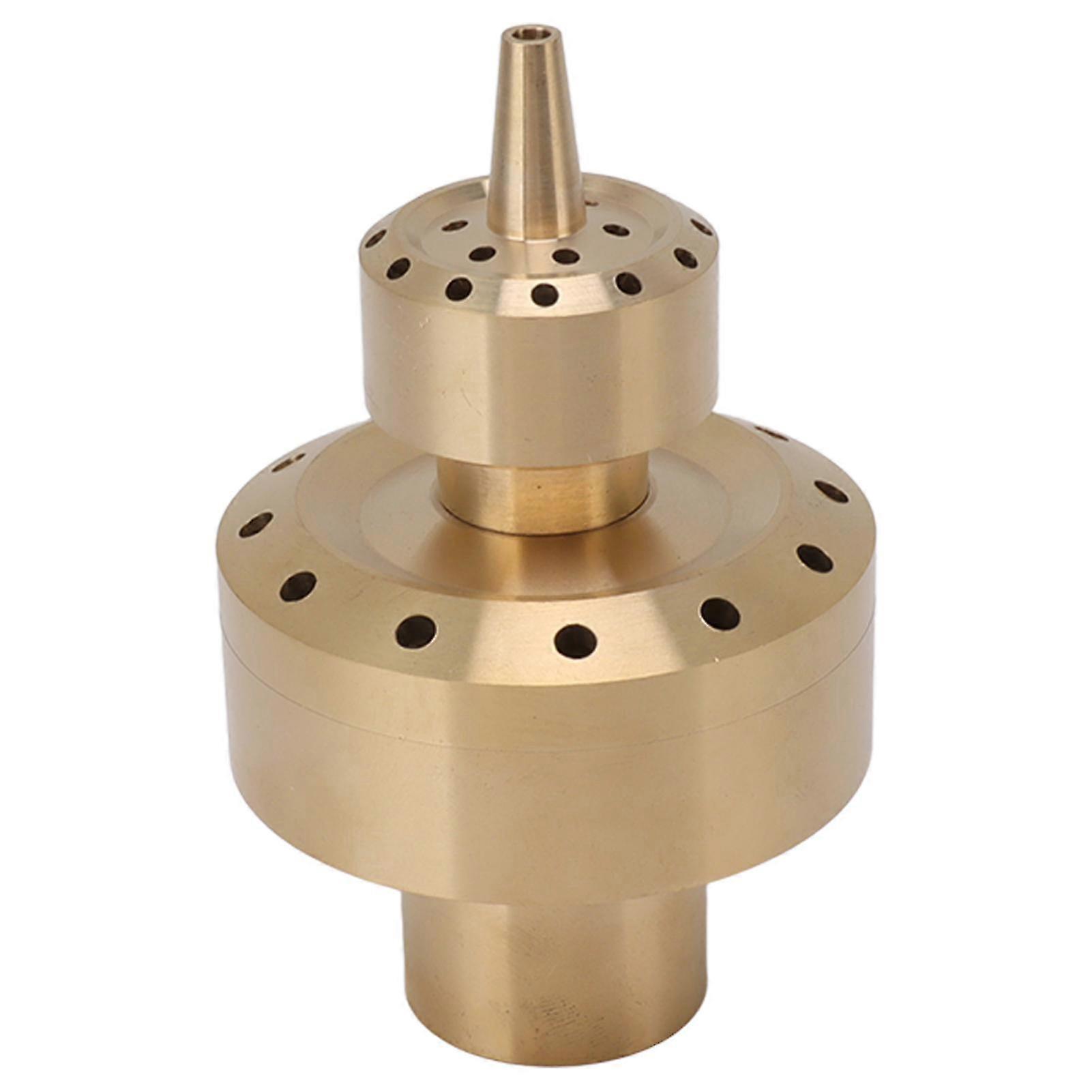 Copper Double Column Fountain Nozzle Music Fountain Landscape Scenery Nozzle Water Fountain Nozzle G1.5in-Good