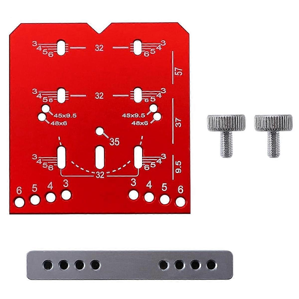 Cabinet Hinge Jig,Adjustable Drilling Distance 35mm Drill Guide Concealed Hinge Jig,Fits 45/48mm Tw