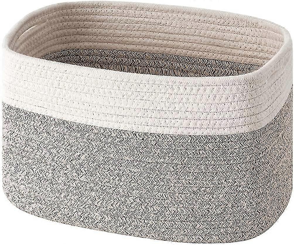 Cotton Rope Storage Baskets Bin Storage Cube Organizer Foldable Decorative