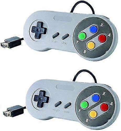 Replacement Wired Controller For New Super Nintendo Nes/snes Classic Edition Mini 2017, Classic Game Controller Joystick Gamepad (2 Packnot Usb)