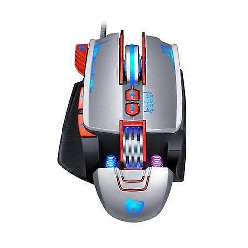 T-WOLF V9 8 Keys 3200 DPI Gaming Macro Definition Mechanical Wired Mouse