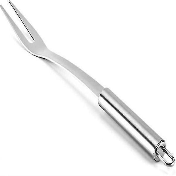 Stainless Steel BBQ Carving Fork - Long Handle, Durable, Versatile Cooking Tool for Meats and More, 310x30mm