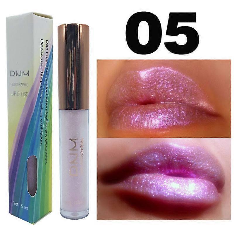 DNM 6 Colors Holographic Juiciest Lip Gloss Mermaid Polarized Chameleon