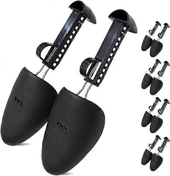 4pairs Adjustable Automatic Support Shape Plastic Two-Way Shoe Tree Shoe Stretcher Boot Holder Shaper with Tension Spring Coil