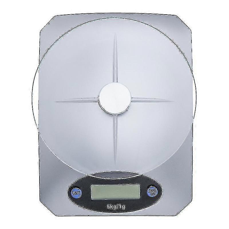 Round + Square Digital Kitchen Scale, Batteries Not Included