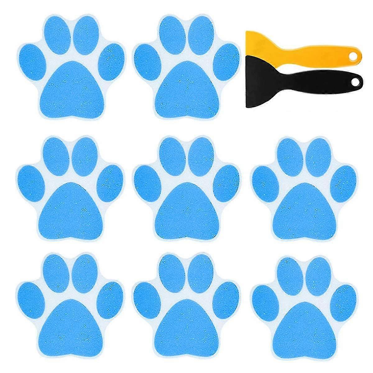 20pcs Non-slip Bathtub Stickers,adhesive Paw Print Anti-slip Appliques,safety Bathroom Tubs Showers Treads(s)
