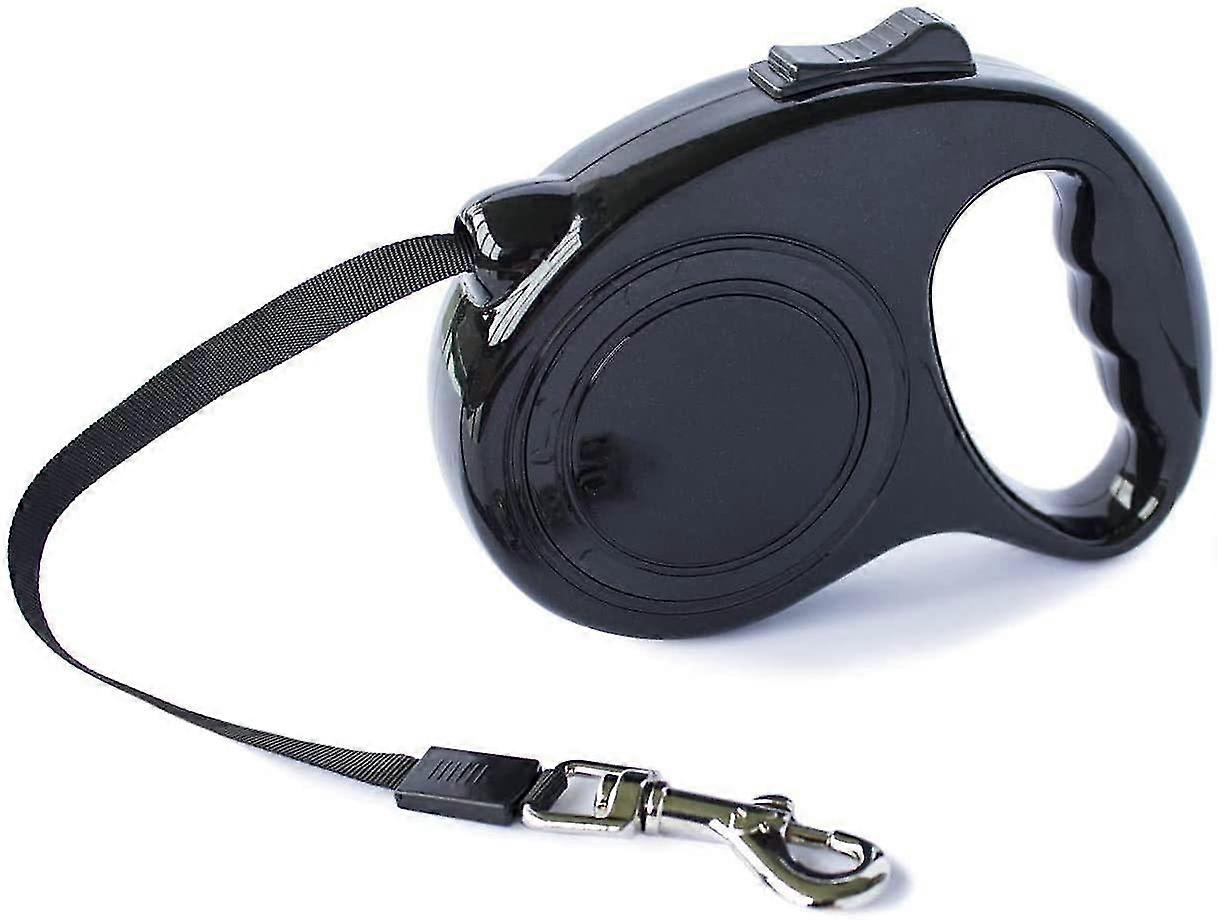 Extendable Leash For Medium And Small Dogs Retractable 5 Meters (black)