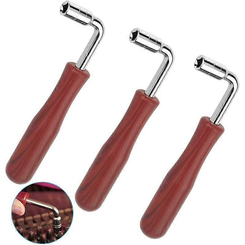 Tuning Wrench 3 Pcs L Shape Piano Tuner Hammer Tuning Tool Professional Tuning Wrench for Piano Tuning