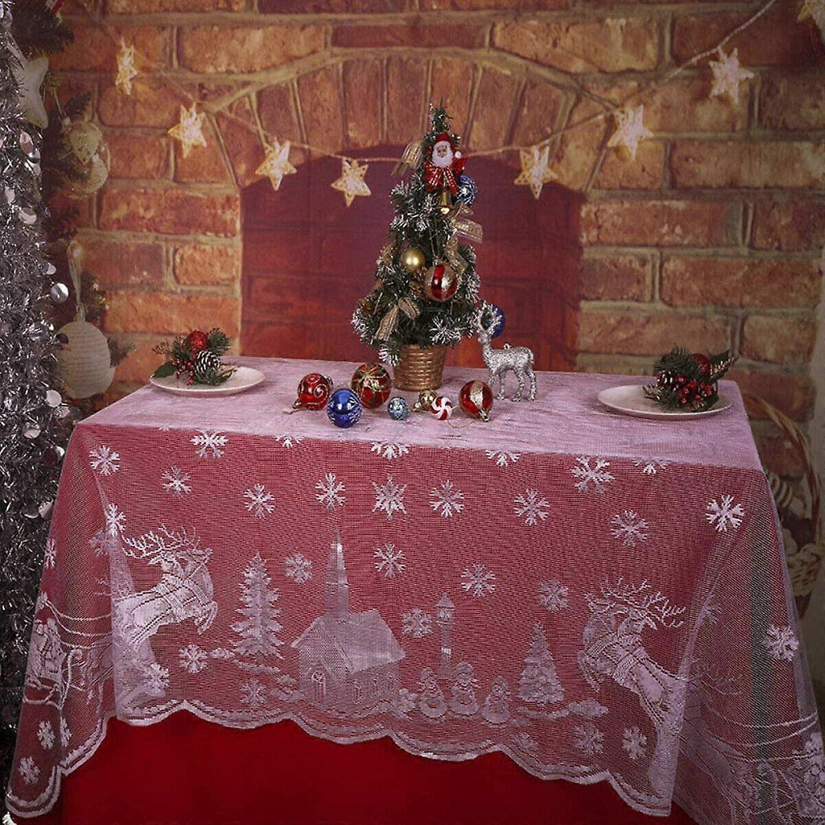 Christmas Lace Tablecloth (Rectangle)