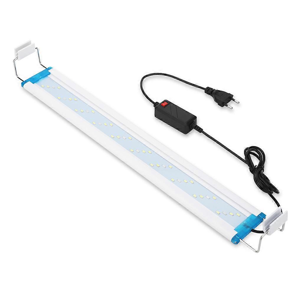 LED Aquarium Light, Fish Tank Light with Extendable Brackets, White and Blue LEDs