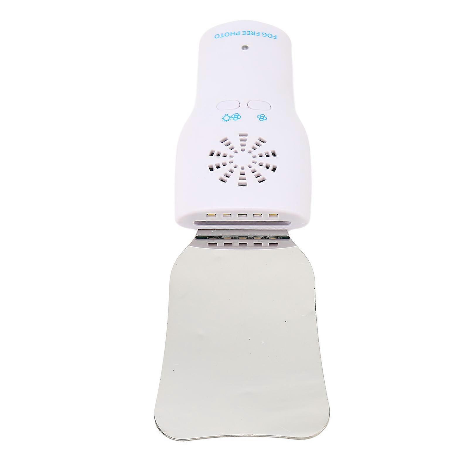 Dental Mirror Handle Prevent Fog LED Light Teeth Oral Cavity Mirror Handle with 4 Mirror