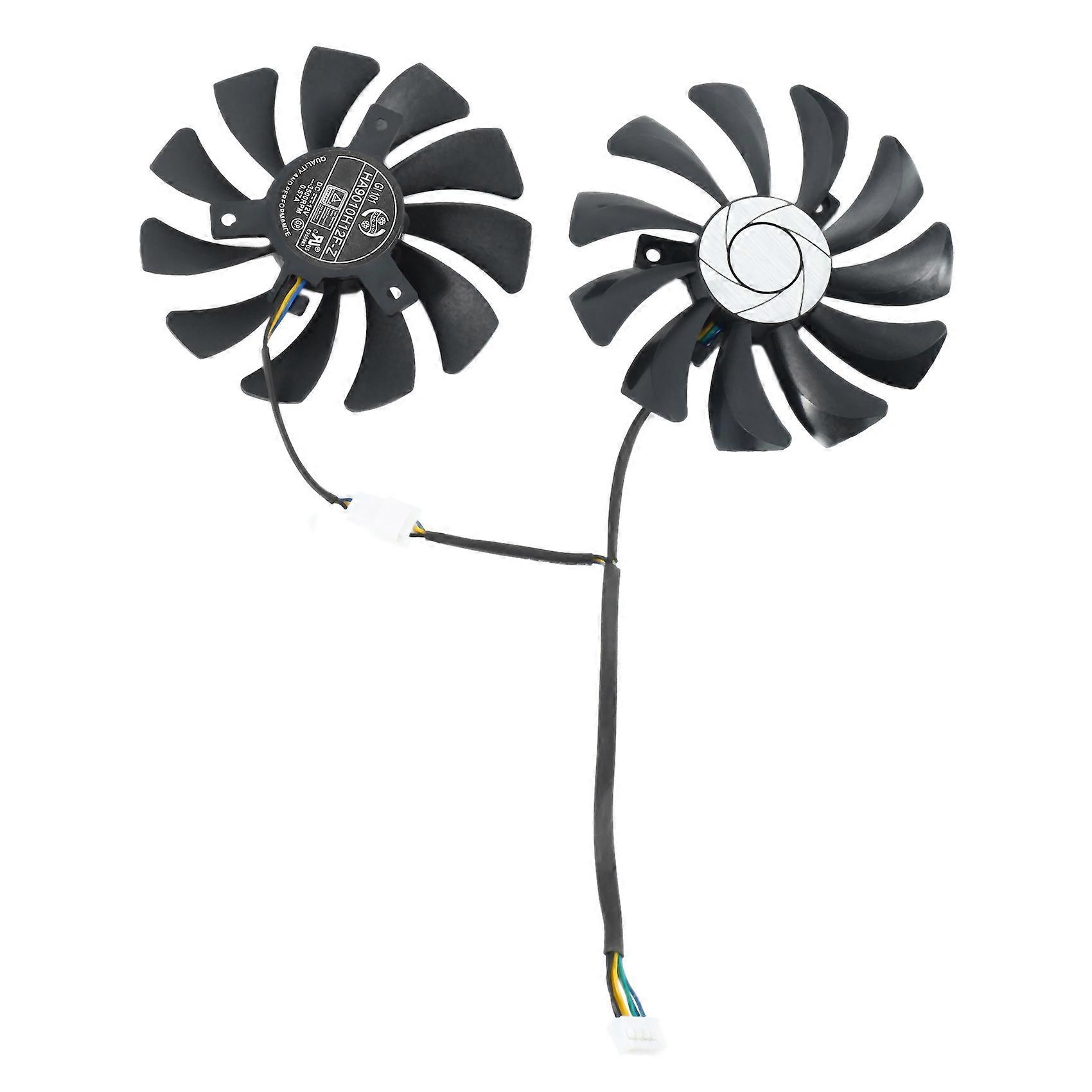 New 1 Pair Graphics Card Fan 85Mm Ha9010H12F-Z 4Pin Cooler Fan Replacement For Gtx 1060 Oc 6G Gtx 9
