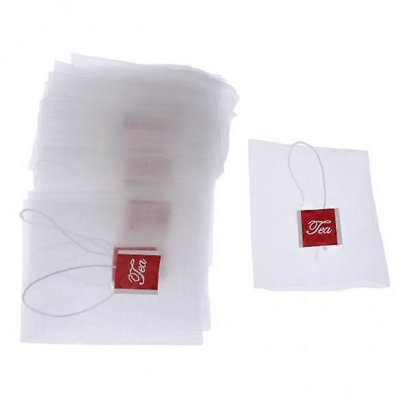 2x50pcs Empty Tea Filter Bags String Seal Infuser Bag for Loose Tea 6.5x8cm