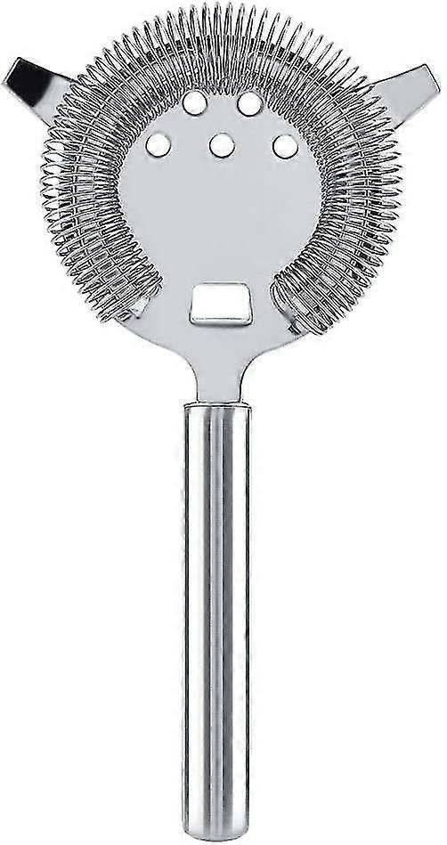 Stainless Steel Bar Strainer, Hawthorne Cocktail Strainer, Two Prong Cocktail Straining Tool