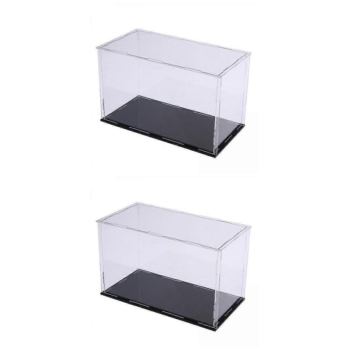 2x akryl utstillingsstativ for samleobjekter leker modellbil