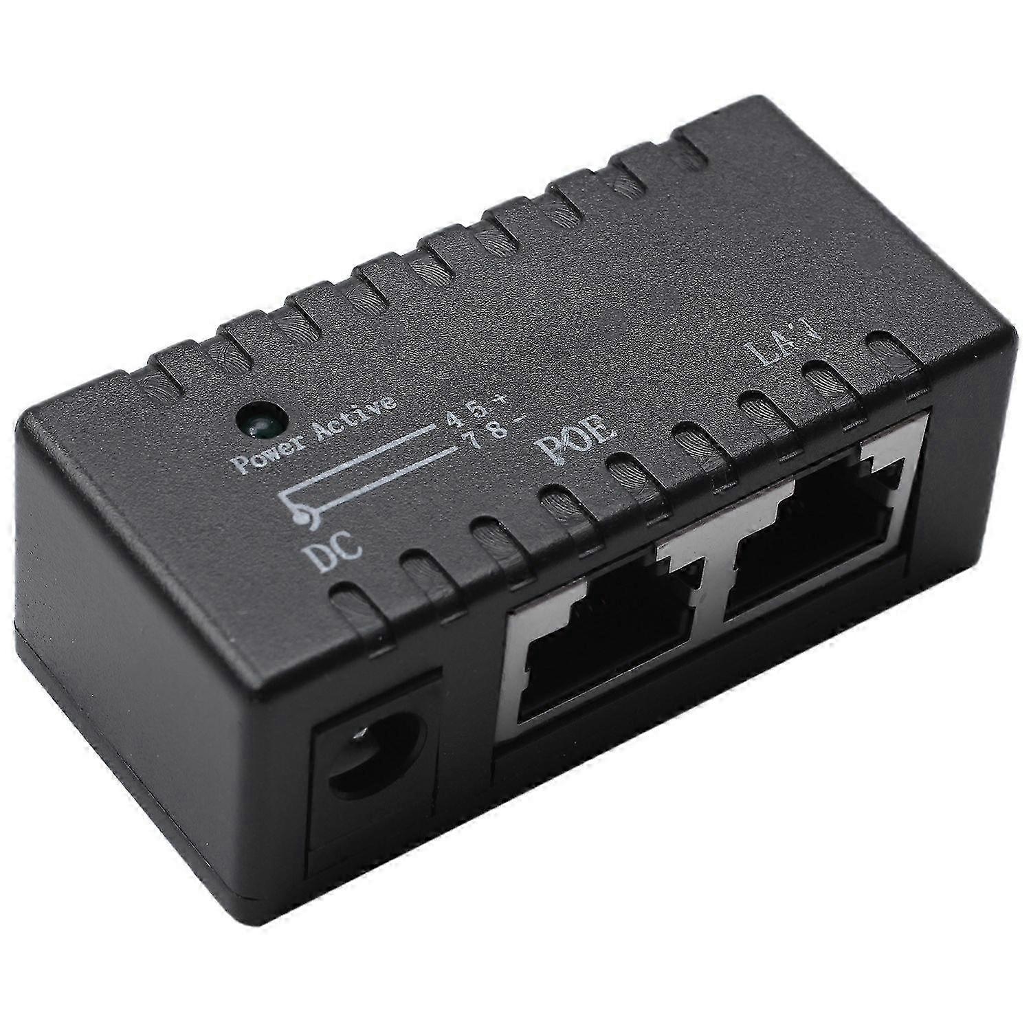 Poe Splitter Poe Injector Rj45 Dc 5.5Mm x 2.1Mm Input Passive Poe Injector Splitter Adapter Connect