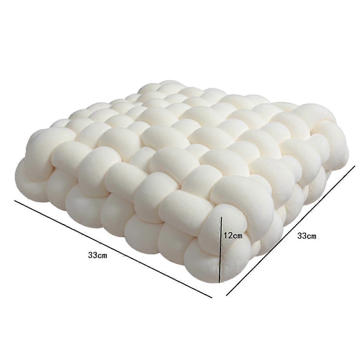 Cushion Woven Pillow Square Backrest Plush Pillow Sofa Cushion Decorative Bay Window Cushion