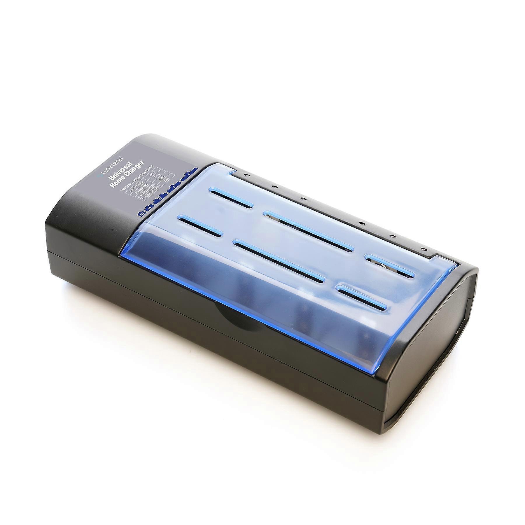 A2Z Battery Charger For AA/ AAA/ 9V-PP3/C/D NiMH/NiCD Universal Battery Charger