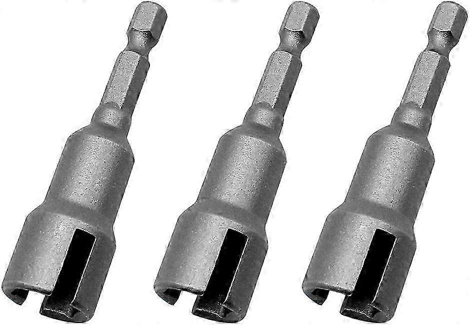 3 Pcs Wing Nut Driver Set 1/4 inch Steel Hex Shank Socket Wrenches for Panel Nuts, C Eye Hook Bolt