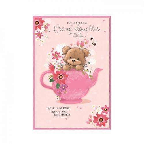 Simon Elvin For A Special Grand Daughter Teddy Bear Birthday Card (Pack of 6)