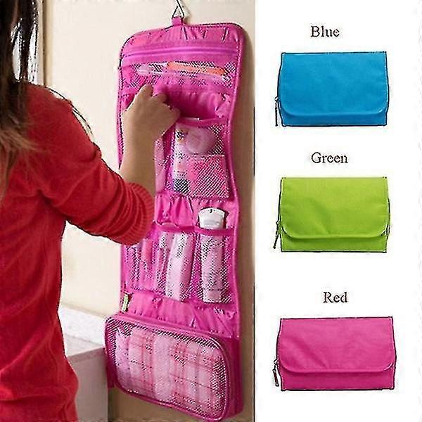 للطي شنقا حقيبة السفر مستحضرات التجميل حقيبة الحمام المحمولة