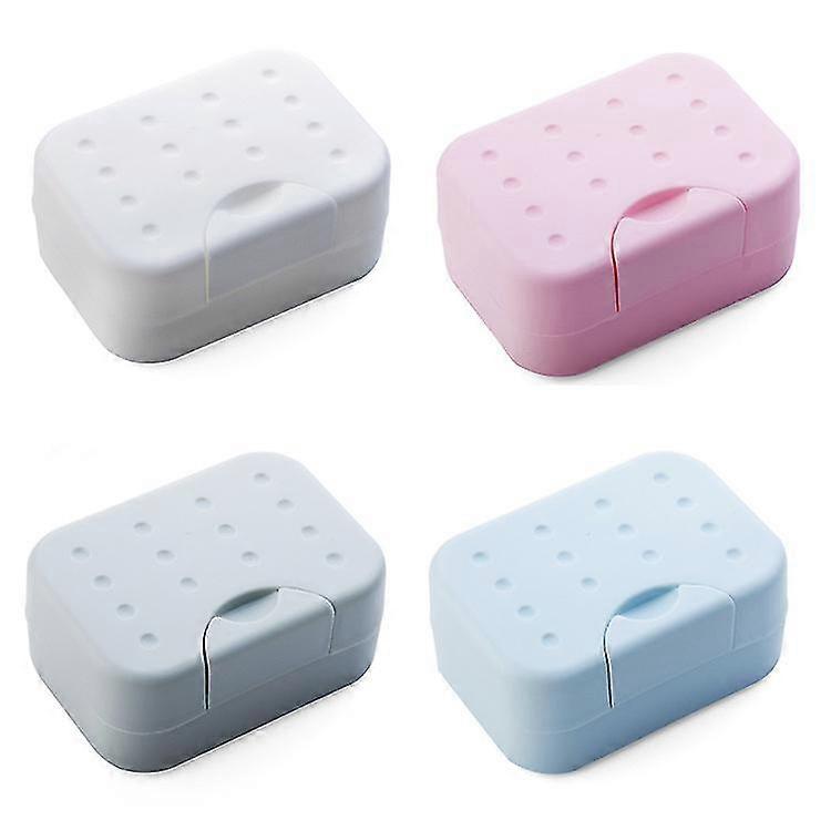 4 Pack Soap Box With Lid Plastic Easy To Clean