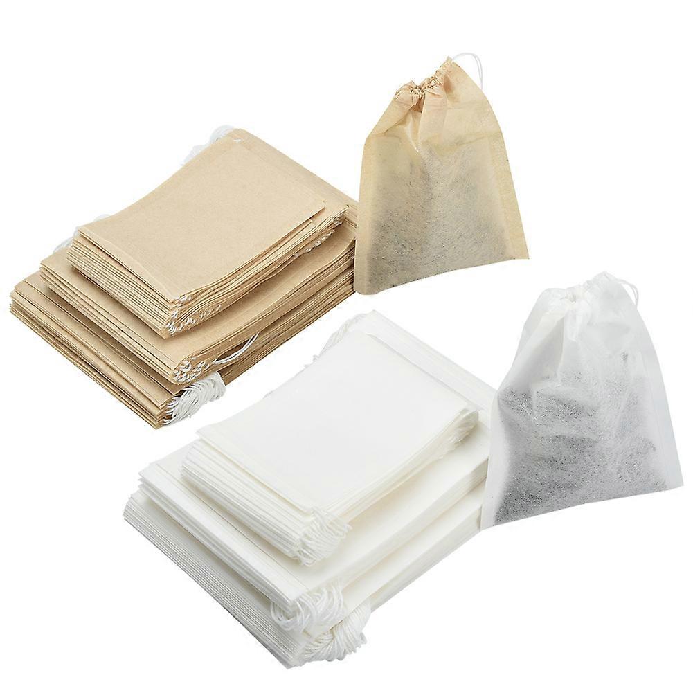 300Pcs Disposable Tea Filter Bag, Natural Unbleached with Drawstring Tea Filter Bags