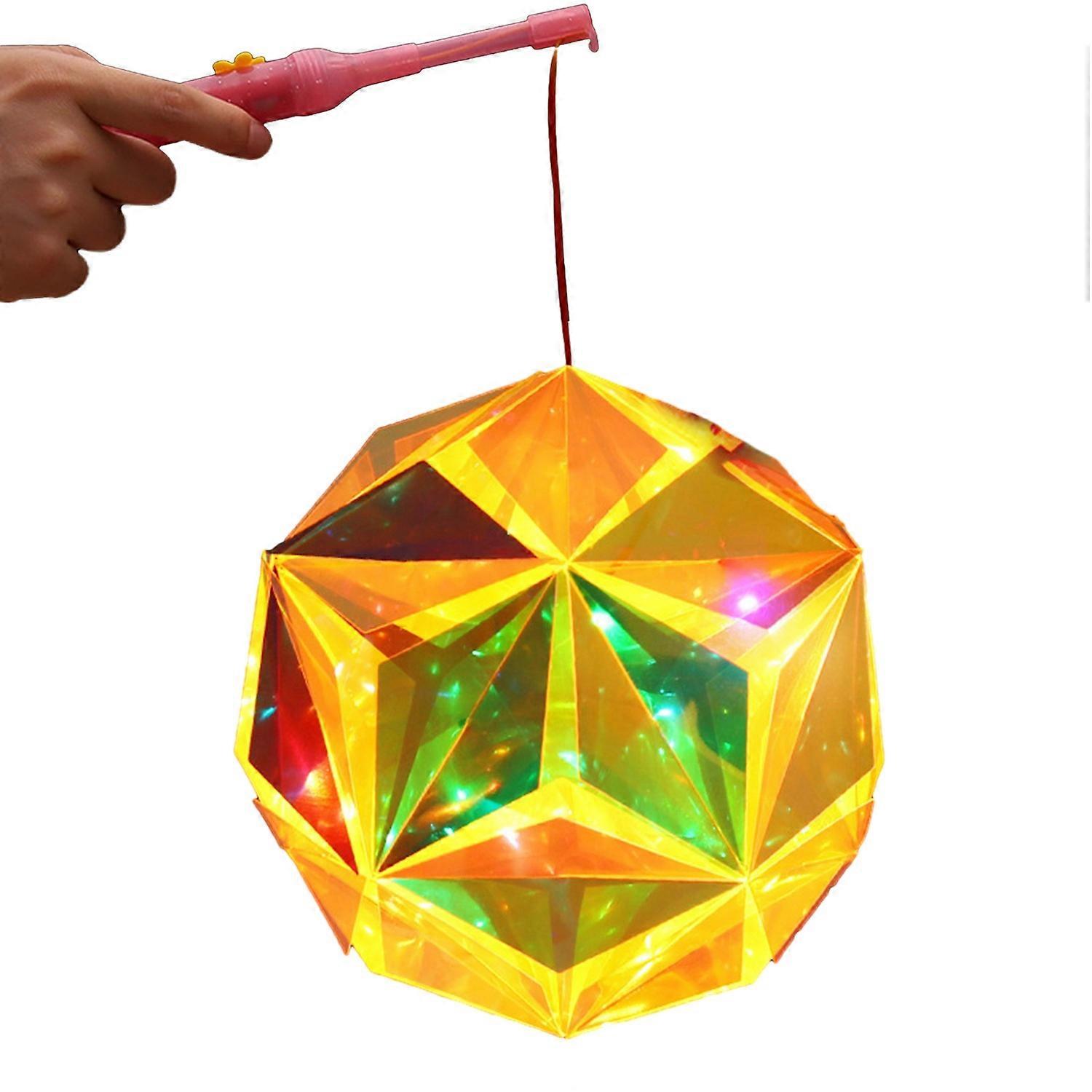 Lantern Battery Powered Colorful Lights Hollow Design Glowing Lantern for Home Festivals Decorations