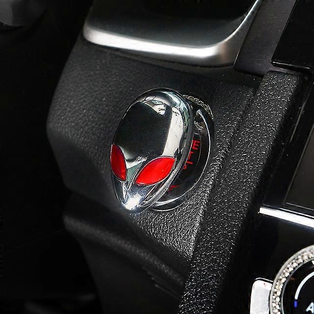 Car Engine Ignition One-key Start Stop Push Button Switch Button Protective Cover Sticker Auto Interior Alien Decor Accessories