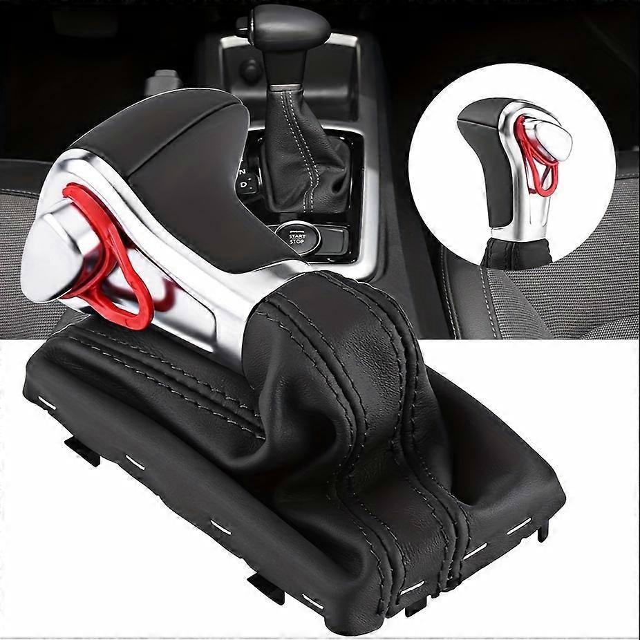 New Gear Shift Knob Gaiter Boot Cover Black Leather for A5 A4L Q5 B8 B8PA