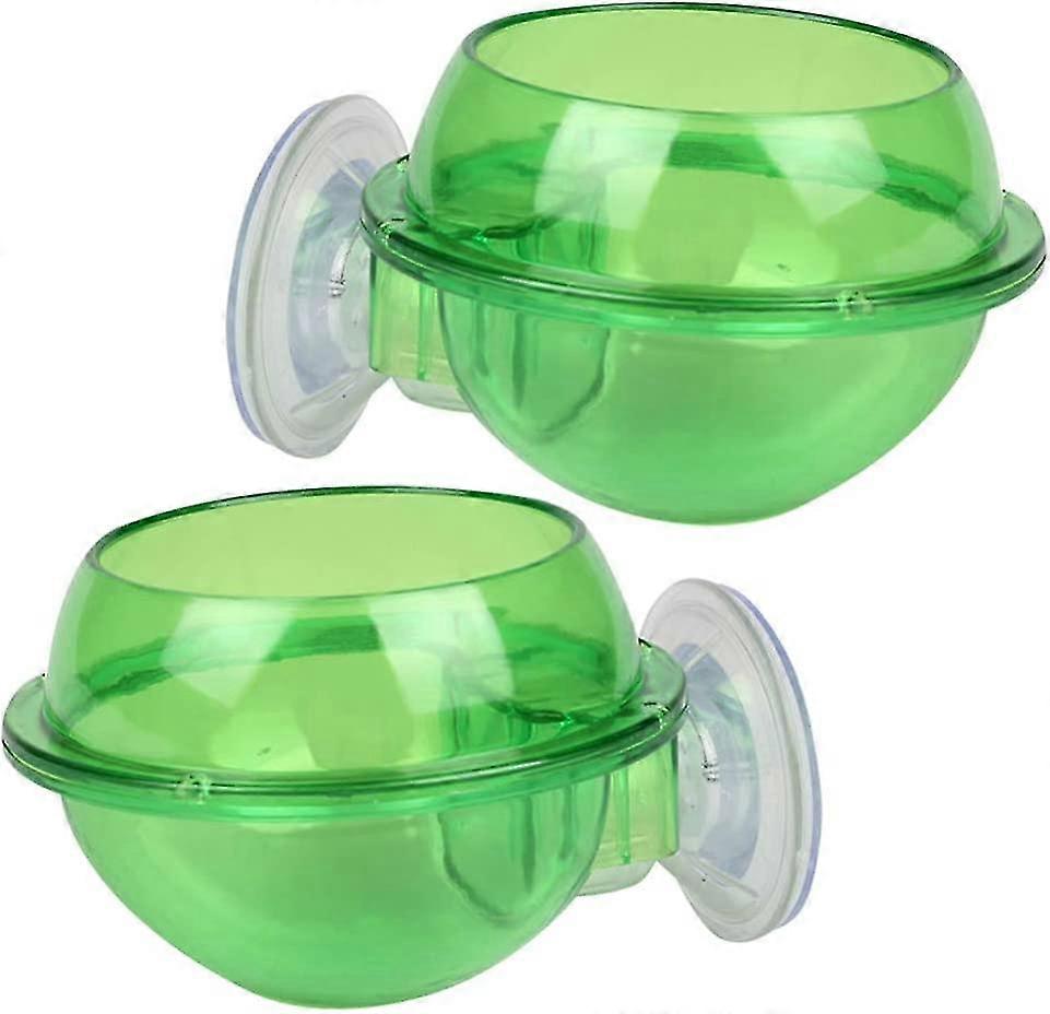 2pcs suction cup reptile feeder anti-escape reptile food bowl for tortoise gecko snakes