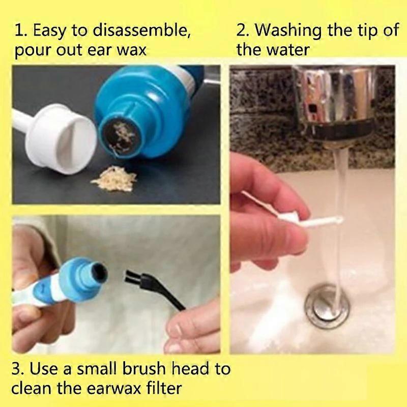 Automatic Ear Cleaner,Electric Vacuum Ear Wax Suction Device,Ear-Pick Clean Tools Set For Adult,Kids