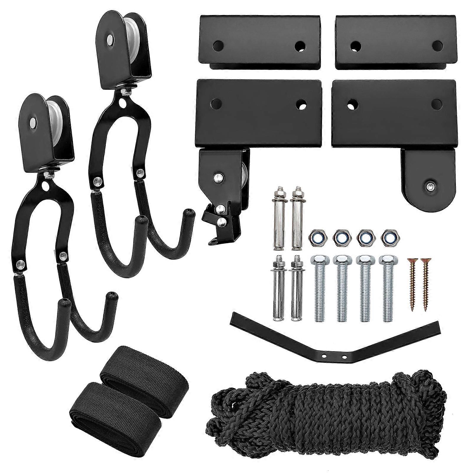 Ceiling Lift Cargo Racks Kayak Lift with Hanging Pulley System Kayak Ceiling Rack Garage Ceiling Mount for Bicycle Paddleboard
