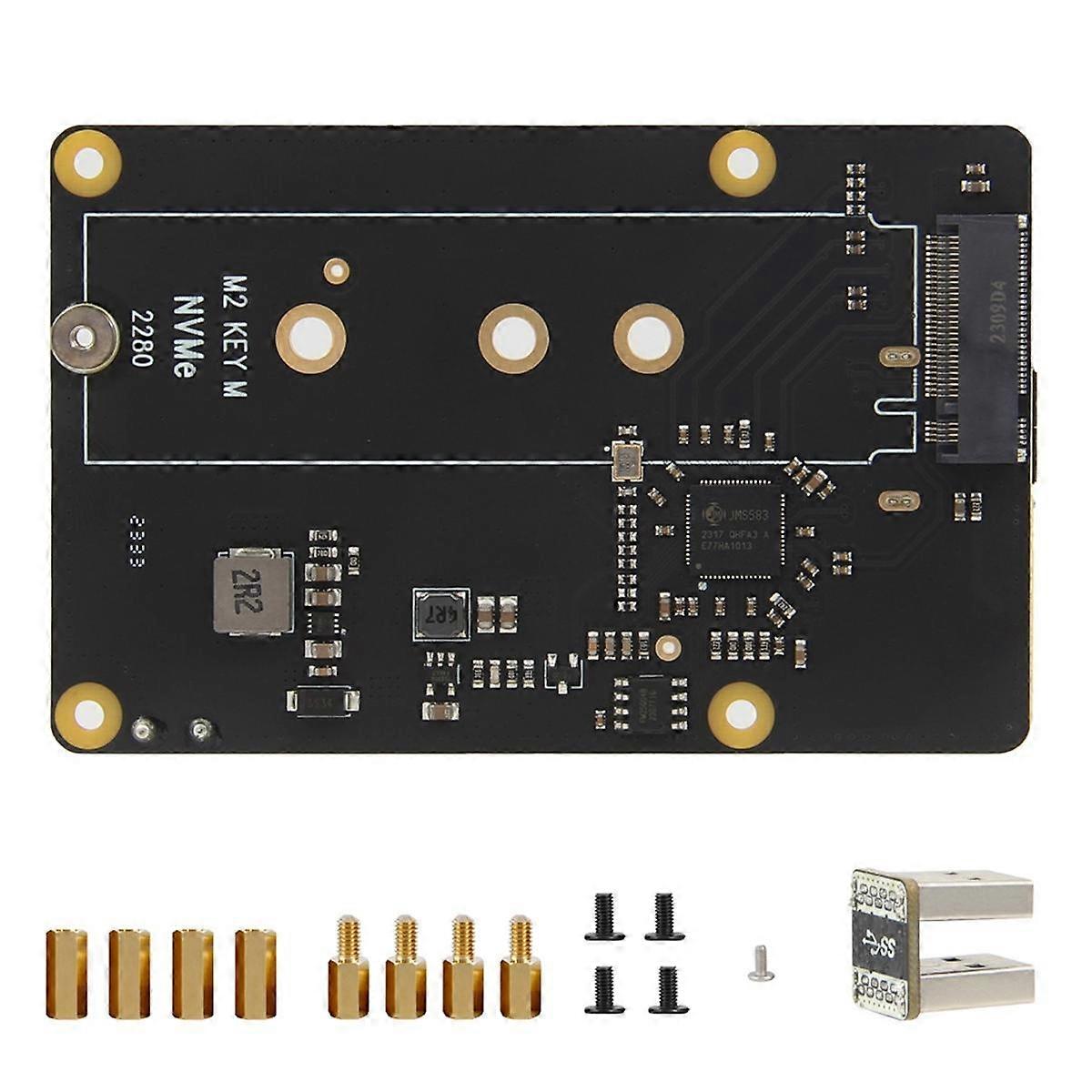 X872 Expansion Board for 4 USB to M.2 NVMe SSD NAS Expansion Board Support Boot From SSD