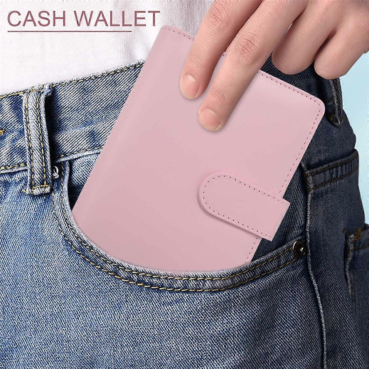 A6 Binder Planner Pink Notebook Binder and 12 Pieces 6 Hole Binder Zipper Folder,Binder Pockets Cas