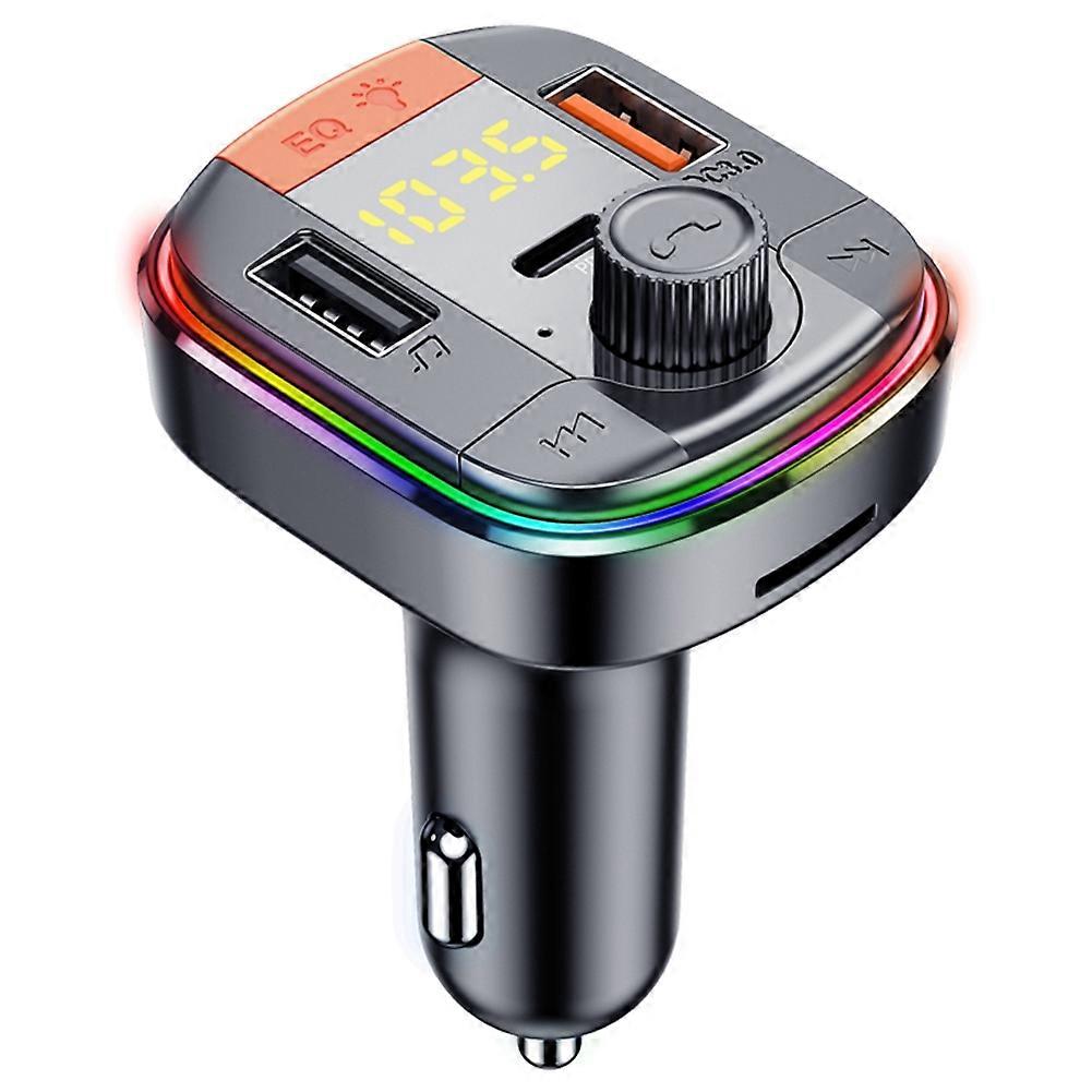 Car Bluetooth FM Transmitter Colorful Light MP3 Player