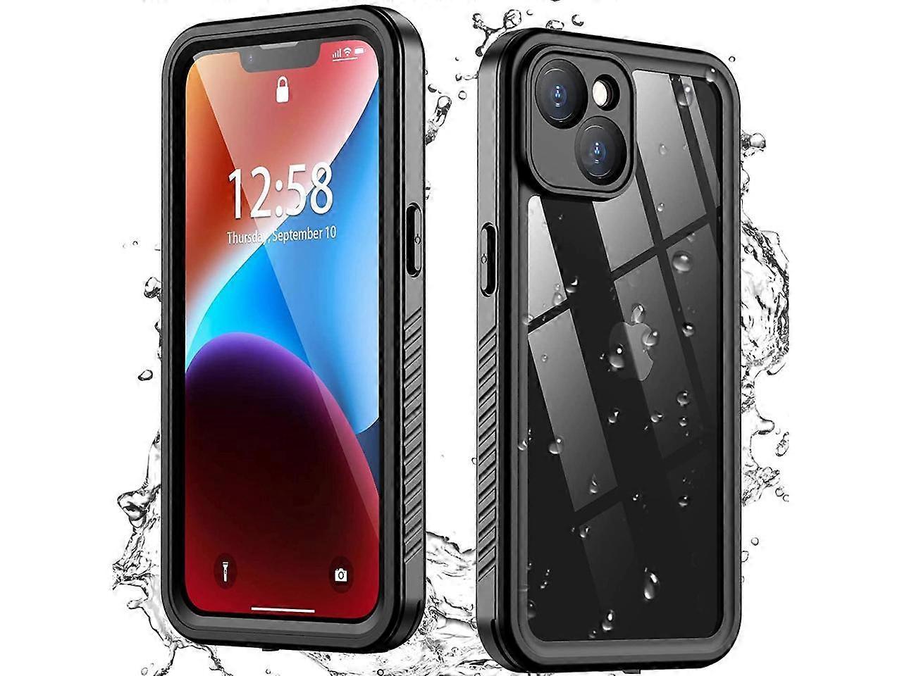 For iPhone 14 Case Waterproof, with Built in Screen Protector Shockproof Cover Full Body Heavy Duty Protective Phone Case for iPhone 14 5G 6.1 inch