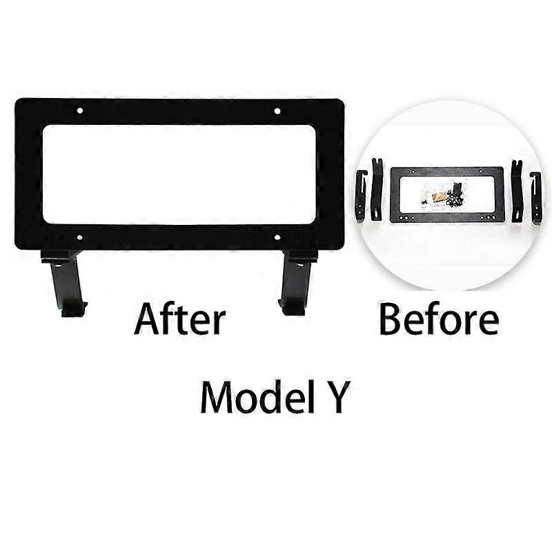 Tesla Model Y 3 License Plate Frame Without Punching Front License Frame American Standard License Plate Bracket Car Decoration